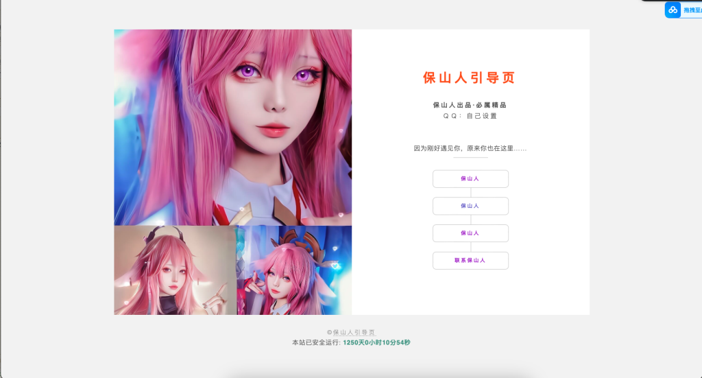 一款仅不到500kb_超级好看的免费引导页源码