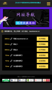 网址导航H5源码推荐|自动检测域名延迟技术助力网站转化率飙升-保山人源码网-免费PHP网站源码模板,插件软件资源分享平台!